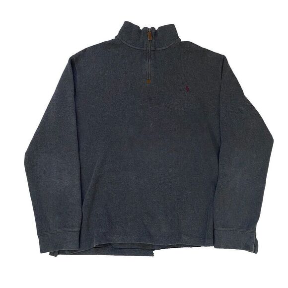 Polo Ralph Lauren Other - Vintage Polo Ralph Lauren 1/4 Zip Black Pullover Sweater Casual Mens Size XL